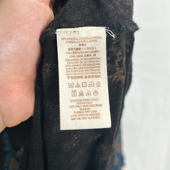 Free People Dolman Medallion Printed Long Sleeve Top -Size X-Small - Picture 4 of 9